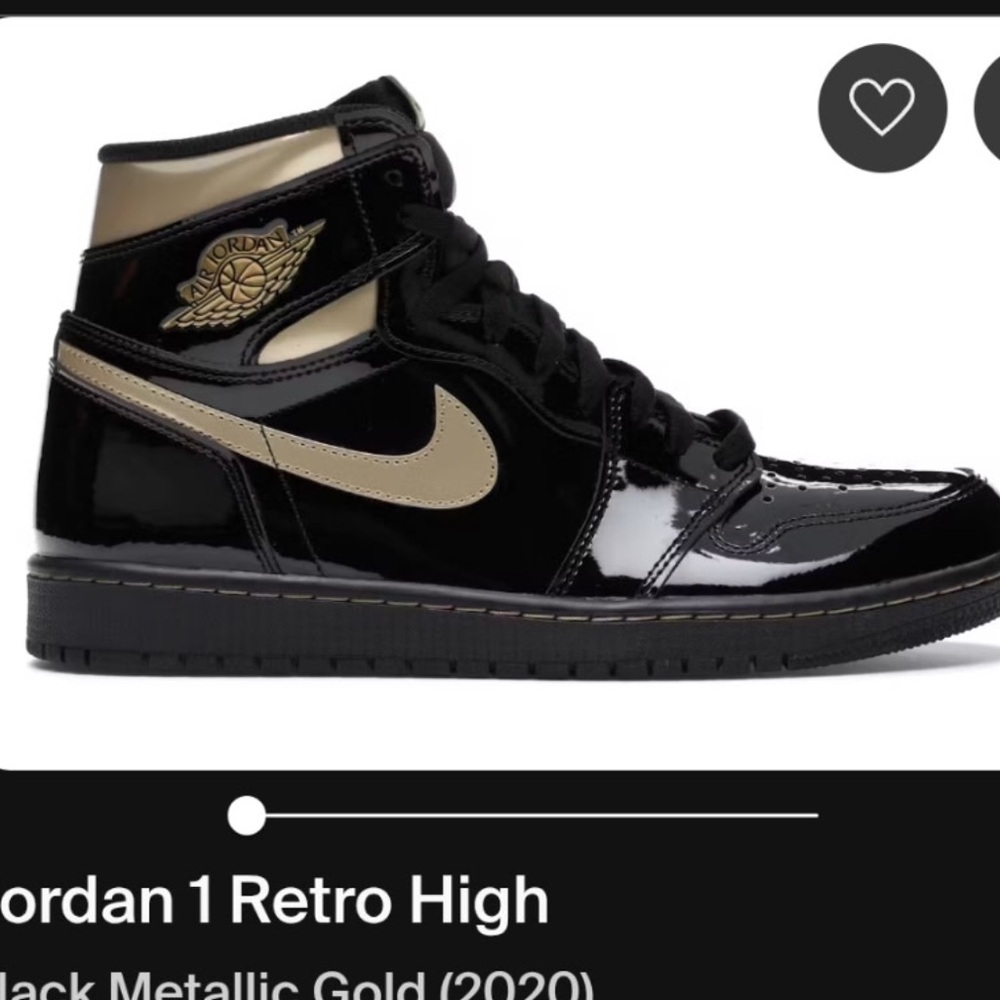 Nike Black and Gold Sneakers - Picture 6 of 6